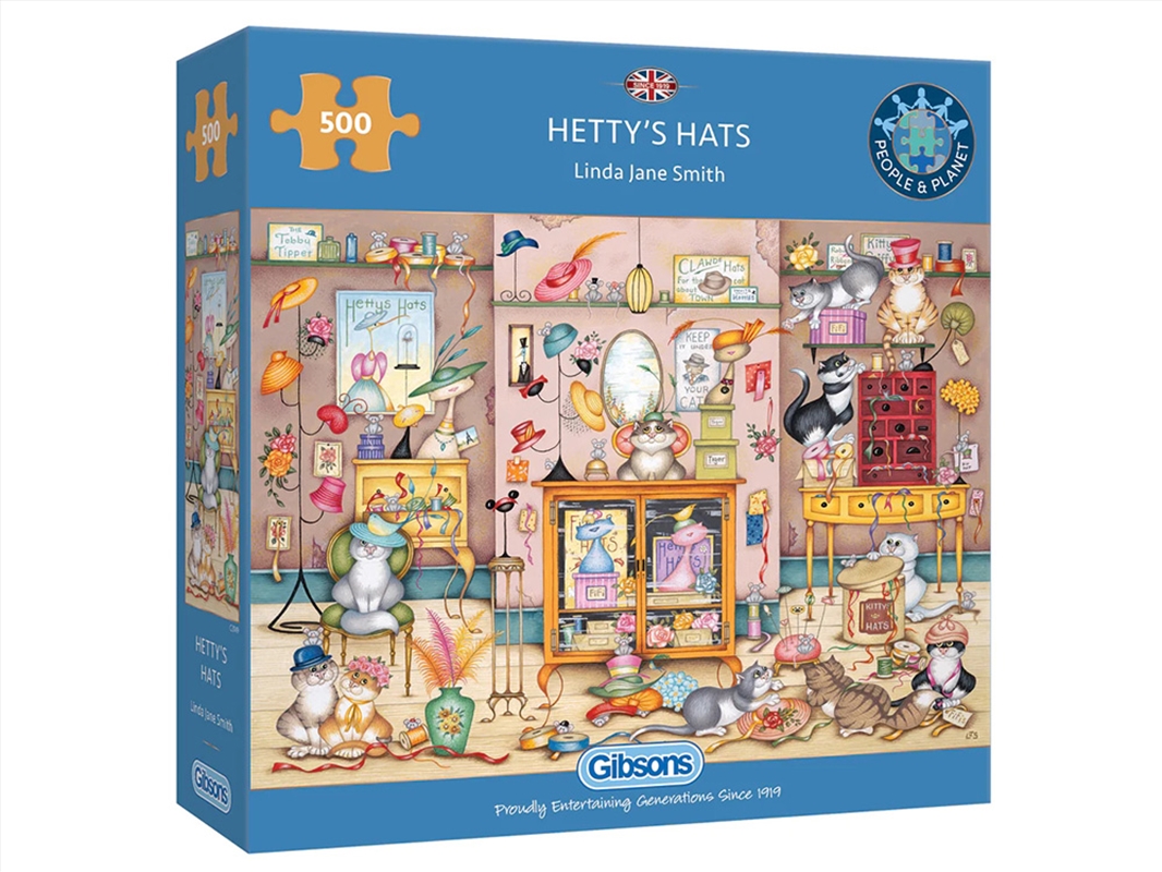 Hetty's Hats 500pc/Product Detail/Jigsaw Puzzles