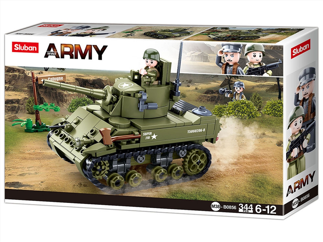 Ww2 M5 Light Tank 344pcs/Product Detail/Toys
