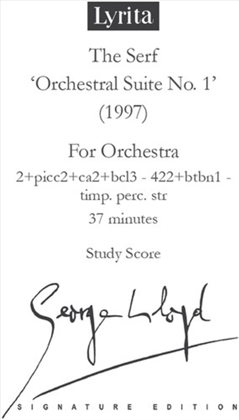 Serf, Suite No. 1 - Study Score/Product Detail/Classical