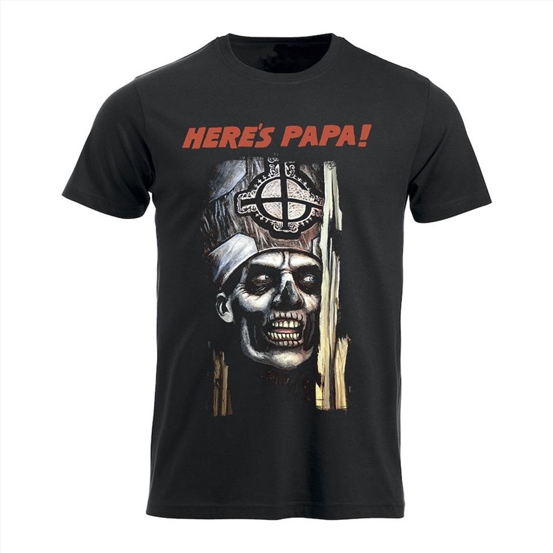 Here's Papa - Black - XXL/Product Detail/Shirts