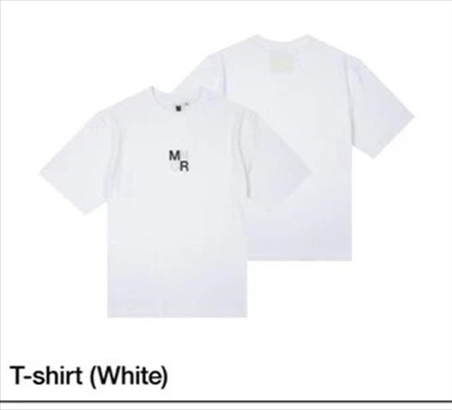 Bts - Pop Up : Monochrome Official Md T-Shirt (White) LARGE/Product Detail/KPOP Merch
