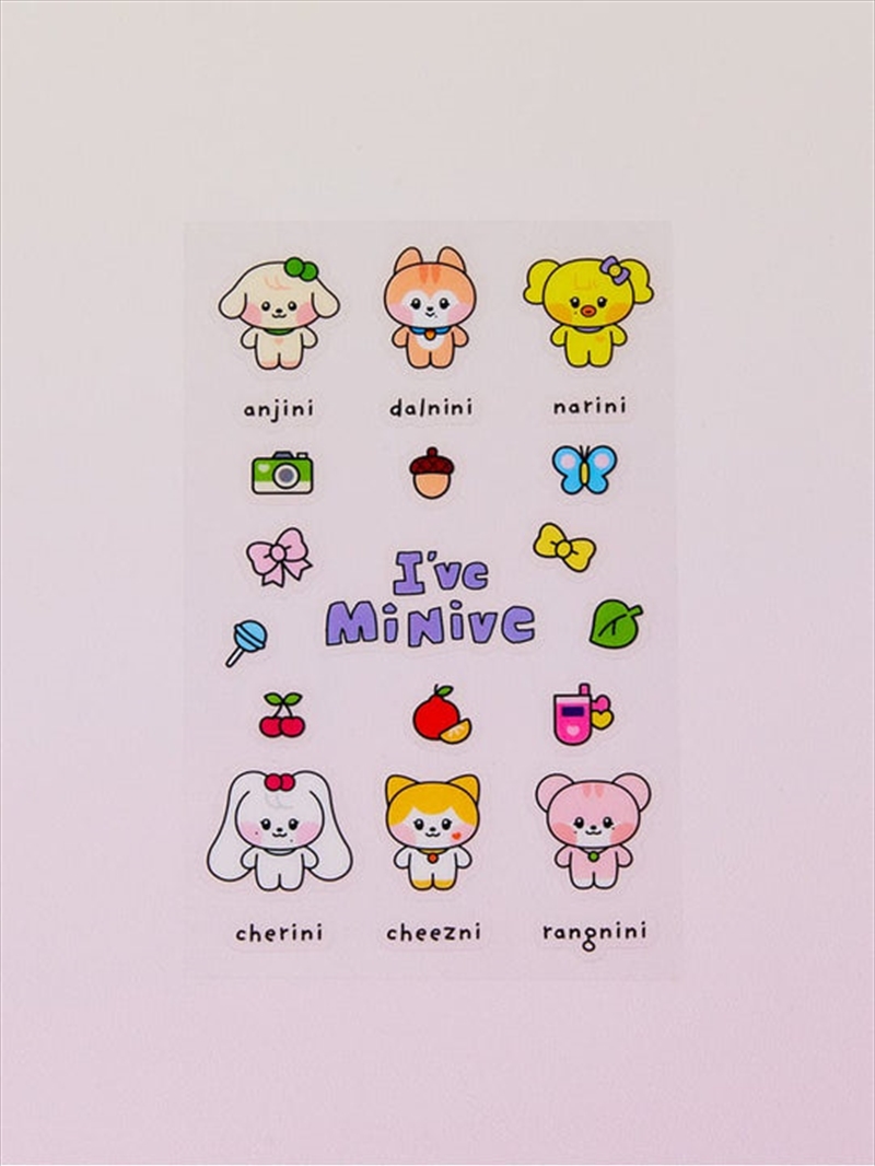 Minive Minini Official Md Flat Sticker 2/Product Detail/KPOP Merch