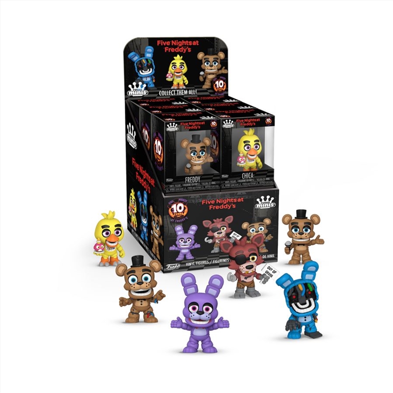 Five Nights at Freddy's - 10th Anniversary US Exclusive Mini Vinyl Figures (SENT AT RANDOM) [RS]/Product Detail/Vinyl Mini