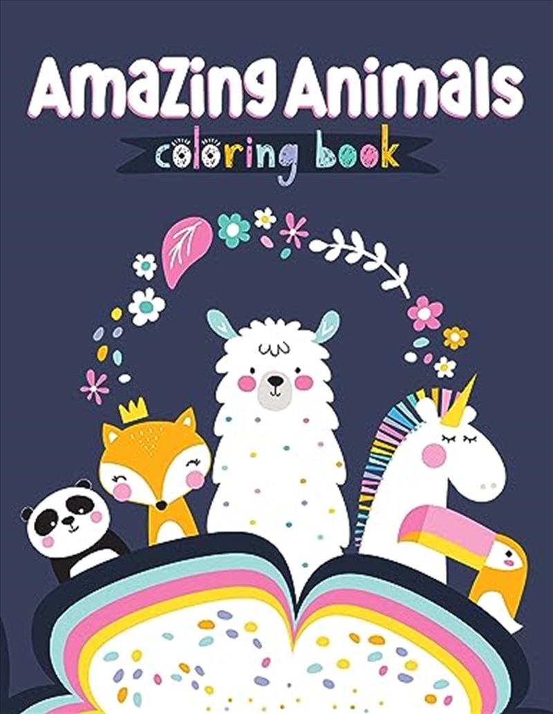 Amazing Animals Coloring Book (Happy Fox Books) Glittery, Soft-Touch Coloring Pad for Kids Ages 3-6,/Product Detail/Kids Colouring
