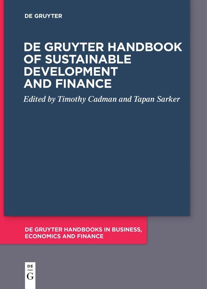 De Gruyter Handbook Of Sustainable Devel/Product Detail/Business Leadership & Management