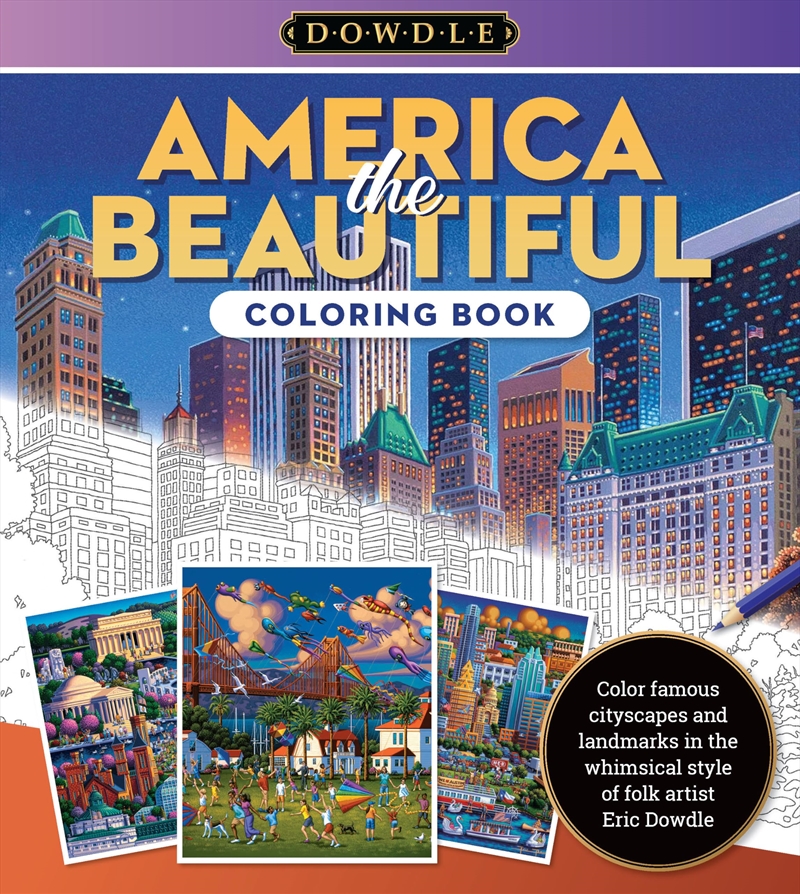 Eric Dowdle Coloring Book: America The Beautiful: Color Famous Cityscapes And Landmarks From Around/Product Detail/Crafts & Handiwork