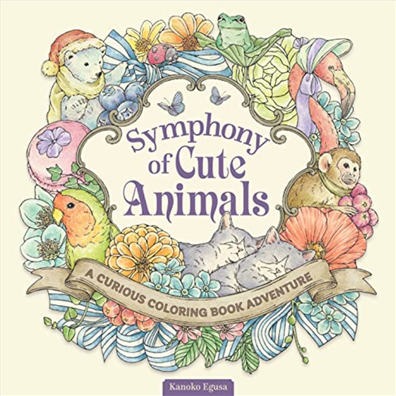 Symphony of Cute Animals: A Curious Coloring Book Adventure (Design Originals) Adult Coloring Book/Product Detail/Kids Colouring