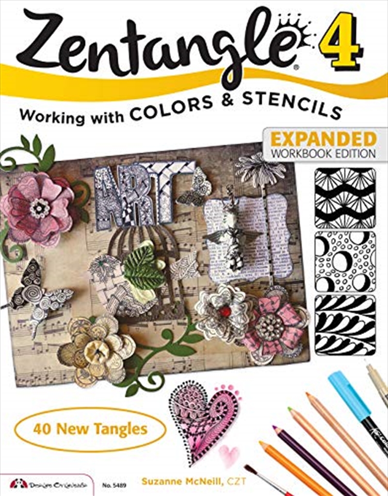 Zentangle 4, Expanded Workbook Edition: Working With Colors & Stencils (Design Originals) 40 Origina/Product Detail/Arts & Entertainment