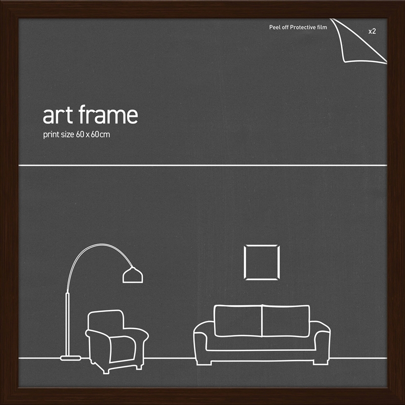 Classic Frame - Rustic Oak - Fits 60x60cm Print/Product Detail/Decor