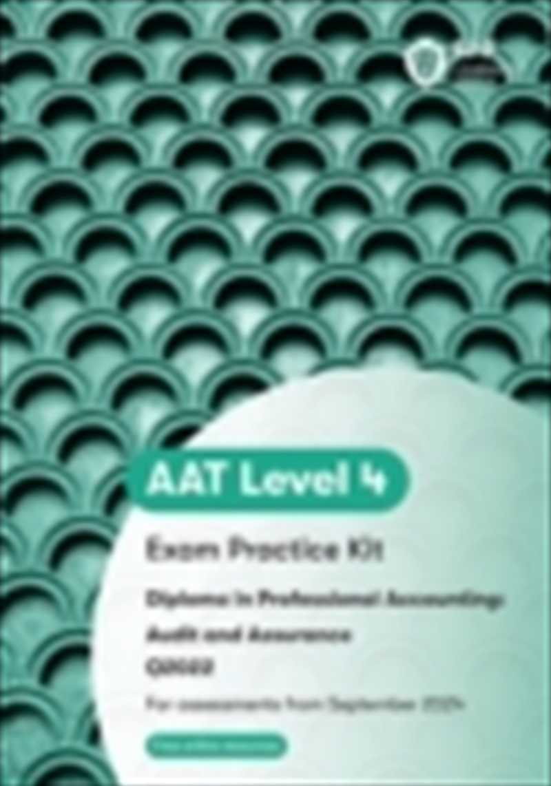 Aat Audit And Assurance/Product Detail/Accounting & Finance