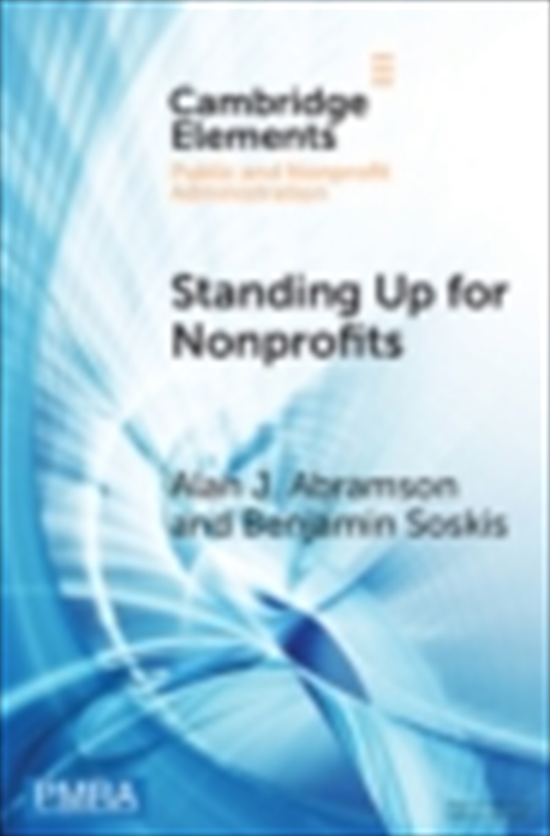Standing Up For Nonprofits Adv/Product Detail/Business Leadership & Management