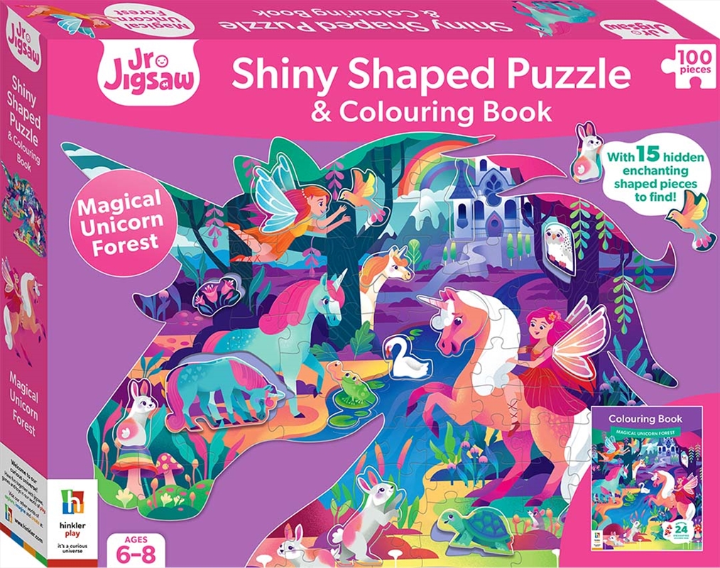 Magical Unicorn Forest Shiny Shaped Puzzle with Book/Product Detail/Kids Activity Books