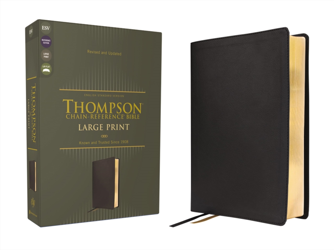 Esv, Thompson Chain-Reference Bible, Large Print, Leathersoft, Black, Red Letter/Product Detail/Religion & Beliefs