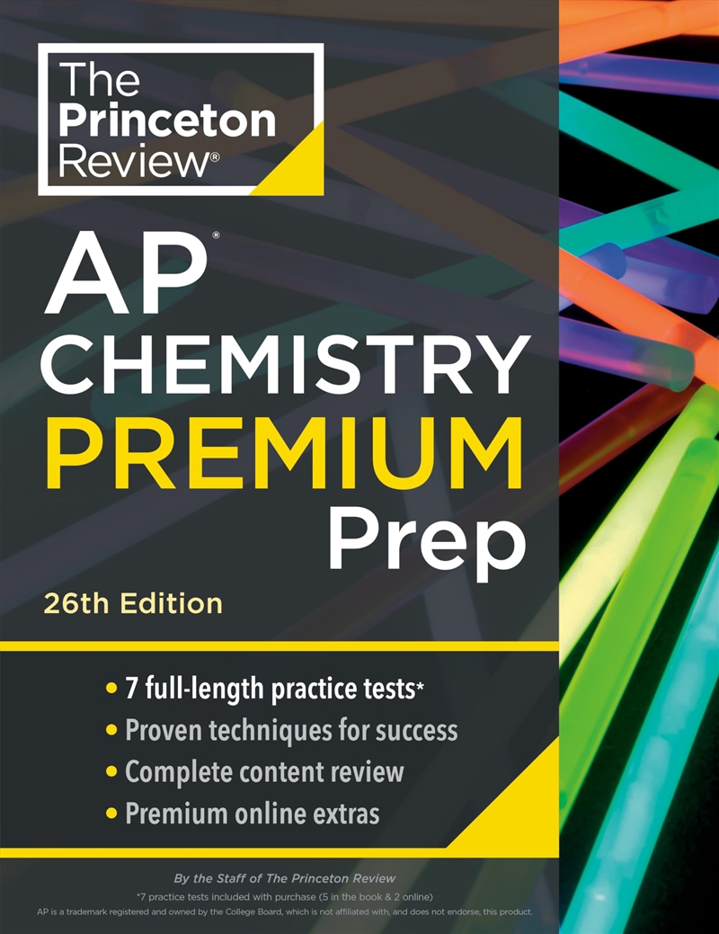 Princeton Review Ap Chemistry Premium Prep, 26Th Edition: 7 Practice Tests + Complete Content Review/Product Detail/Science