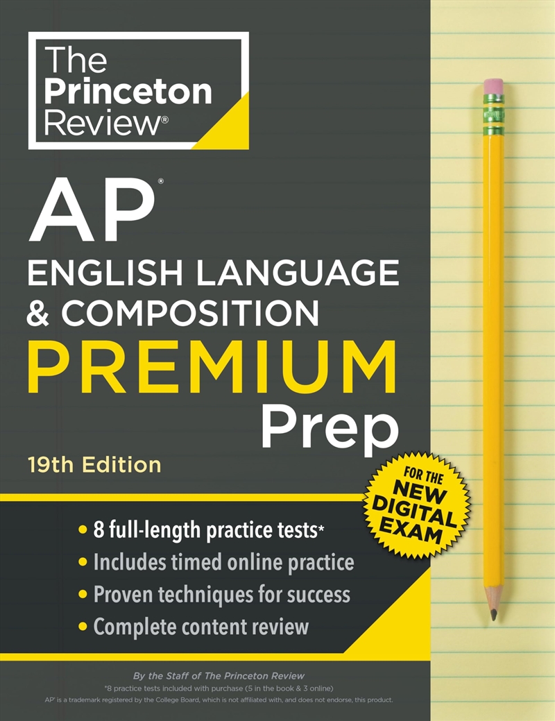 Princeton Review Ap English Language & Composition Premium Prep, 19Th Edition: 8 Practice Tests + Di/Product Detail/English