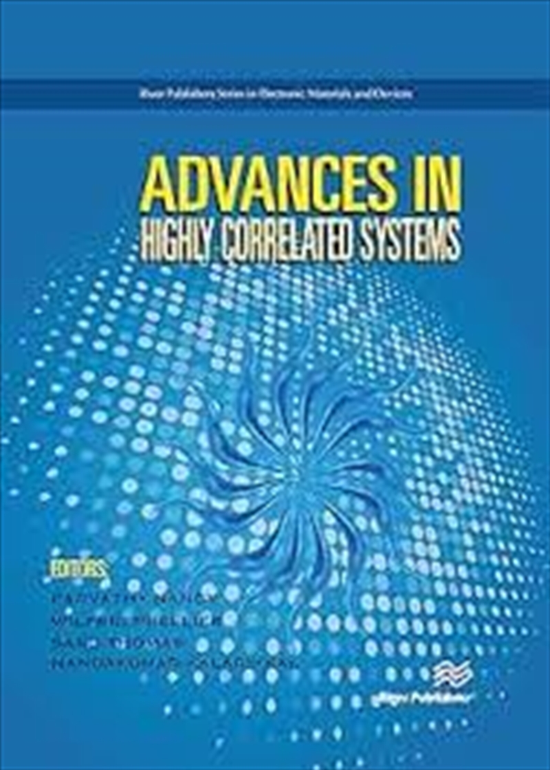 Advances In Highly Correlated Systems/Product Detail/Science