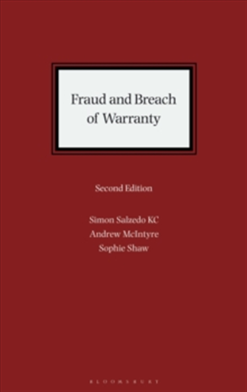 Fraud & Breach Of Warranty/Product Detail/Law