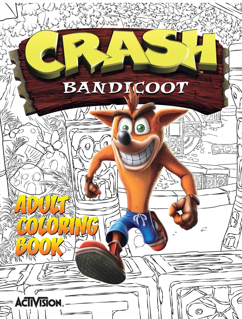 Crash Bandicoot Adult Coloring Book/Product Detail/Crafts & Handiwork