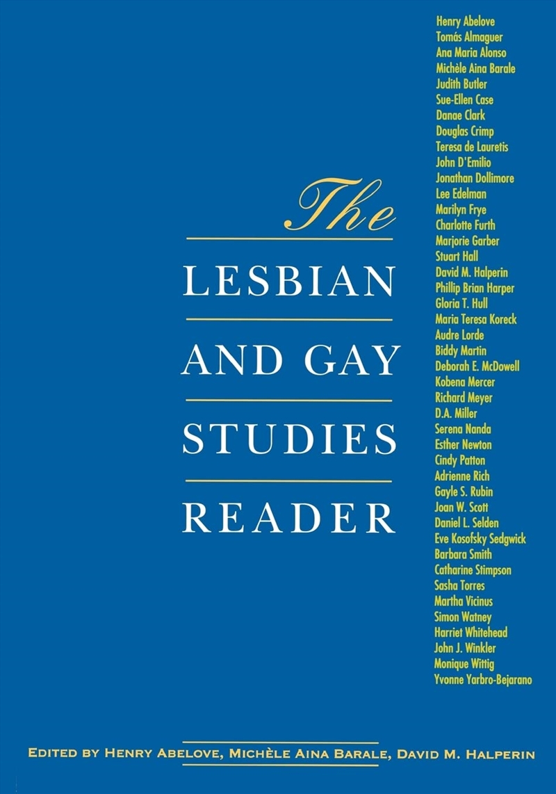 The Lesbian And Gay Studies Reader/Product Detail/Adult Books