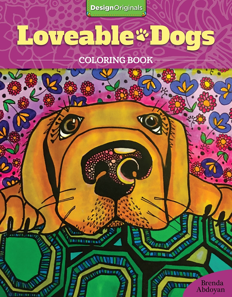 Lovable Dogs Coloring Book (Design Originals) 32 Cute Pups From Great Danes And Pit Bulls To Scottis/Product Detail/Kids Activity Books