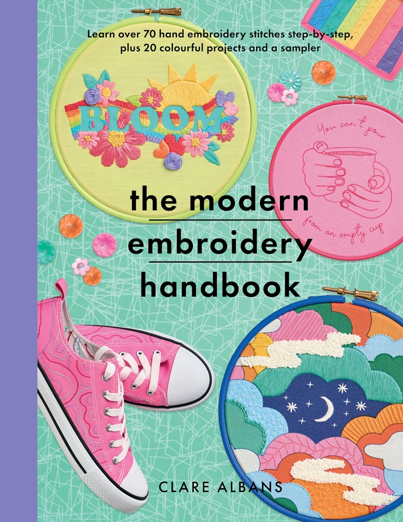 The Modern Embroidery Handbook: Step-By-Steps To Learn Over 70 Hand Embroidery Stitches Plus 20 Colo/Product Detail/Crafts & Handiwork