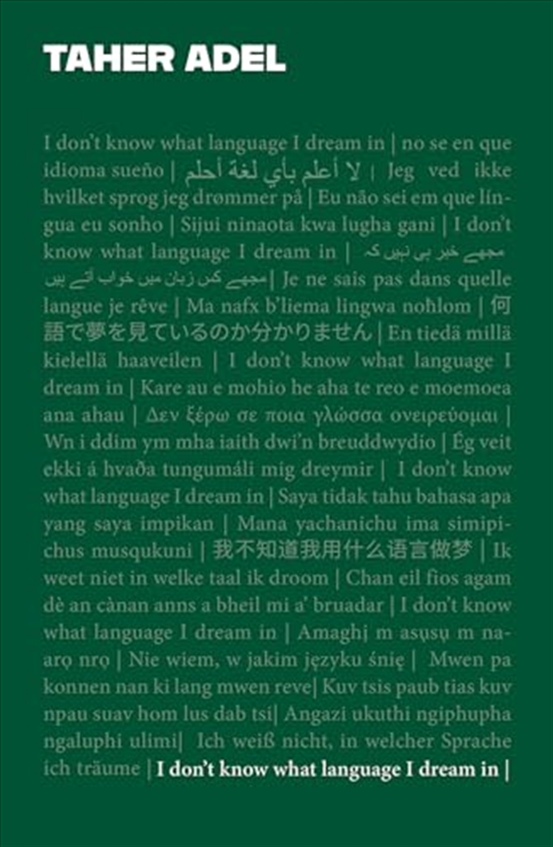 I Don'T Know What Language I Dream In/Product Detail/Poetry