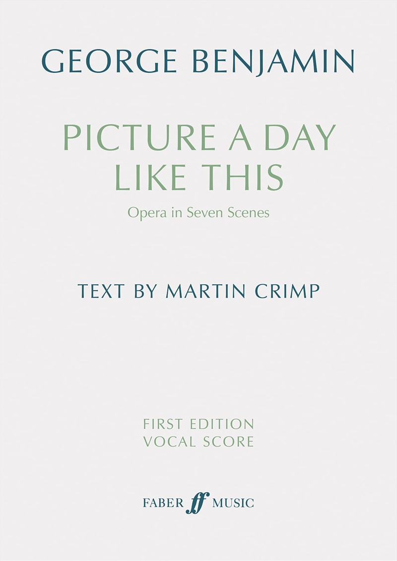 Picture A Day Like This (First Edition Vocal Score)/Product Detail/Arts & Entertainment