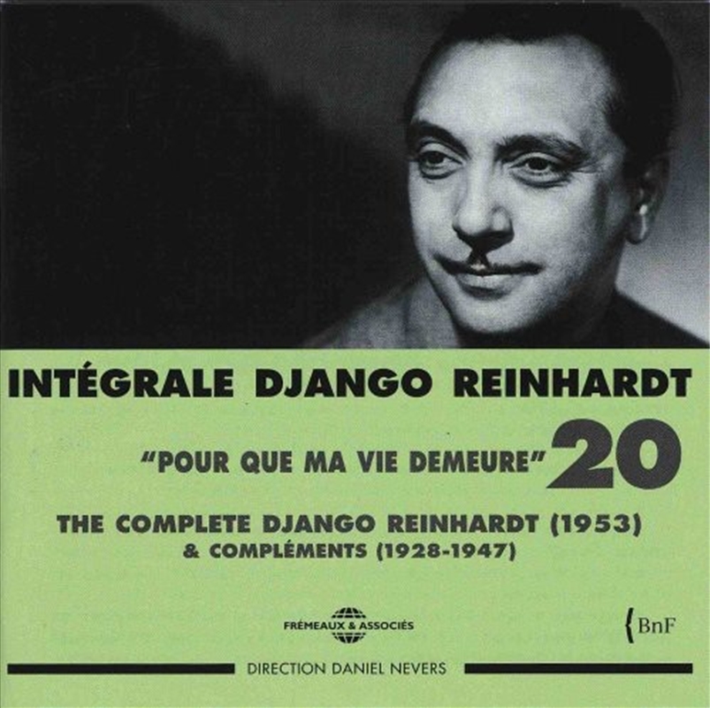 Django Reinhardt - Integrale Vol 20 Pour Que Ma Vie Demeure - 1953 & Complements - 1928-1947/Product Detail/Jazz
