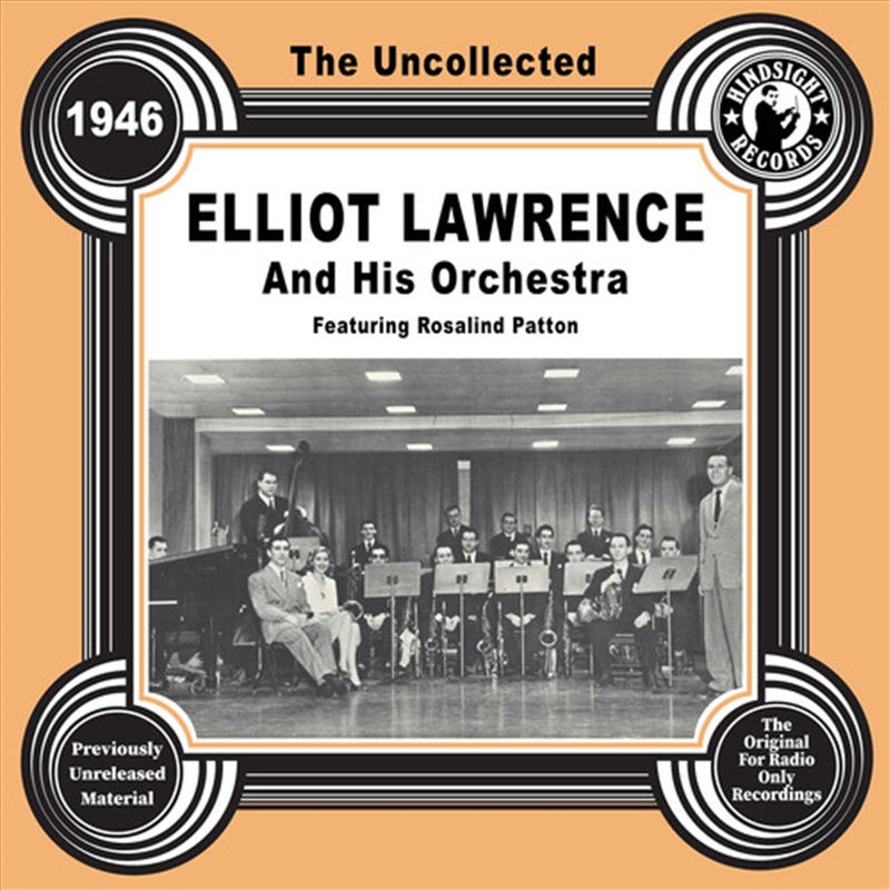 Uncollected: Elliot Lawrence A/Product Detail/Jazz