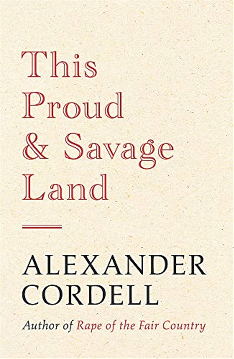This Proud And Savage Land/Product Detail/General Fiction Books