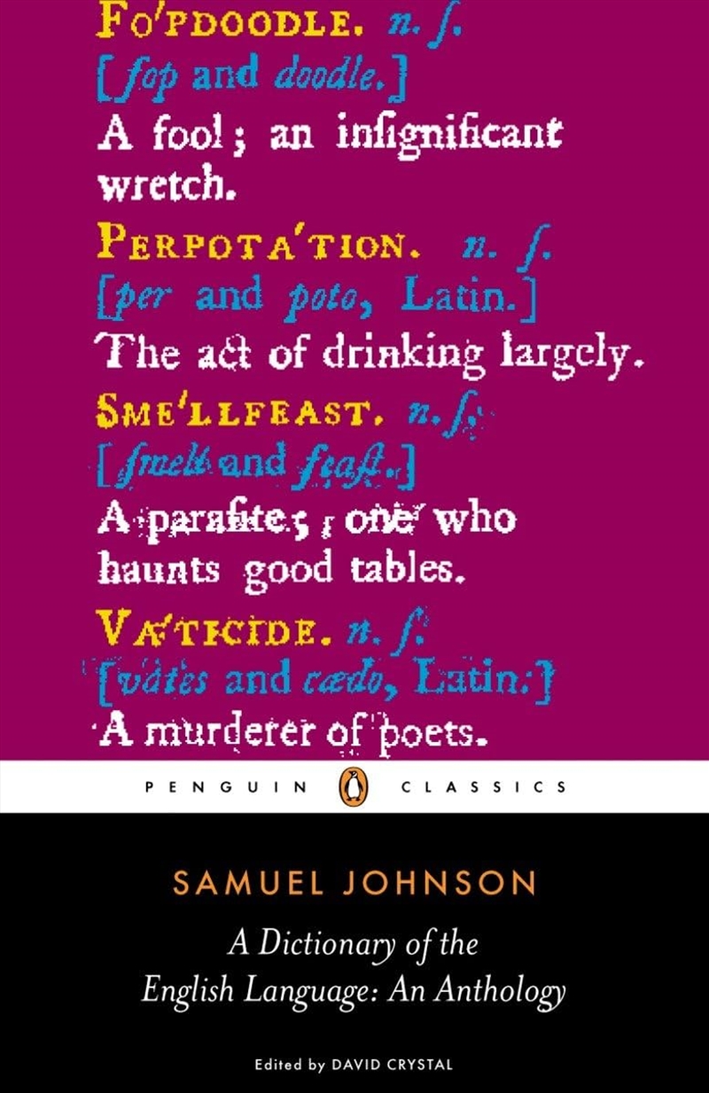 A Dictionary Of The English Language: An Anthology (Penguin Classics)/Product Detail/General Fiction Books
