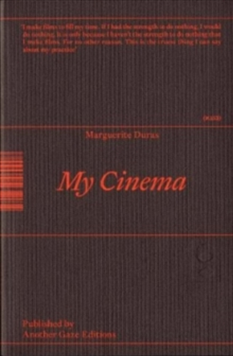 My Cinema: Writing & Interviews/Product Detail/General Fiction Books