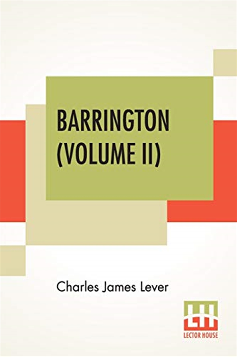 Barrington (Volume Ii): In Two Volumes,/Product Detail/General Fiction Books