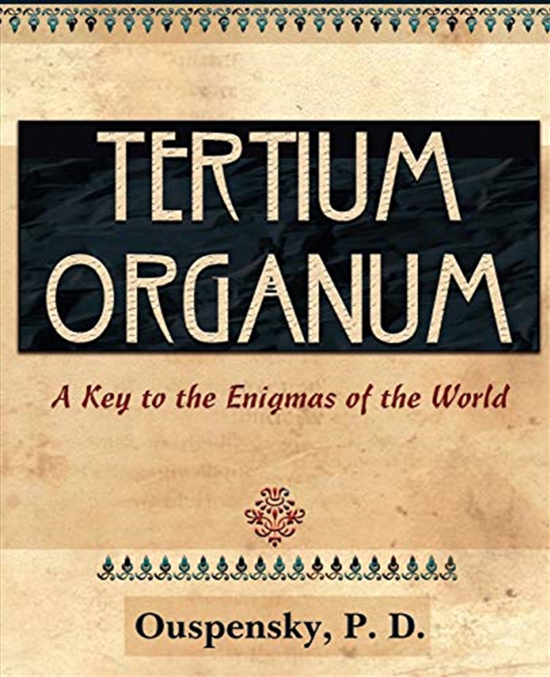 Tertium Organum (1922)/Product Detail/General Fiction Books