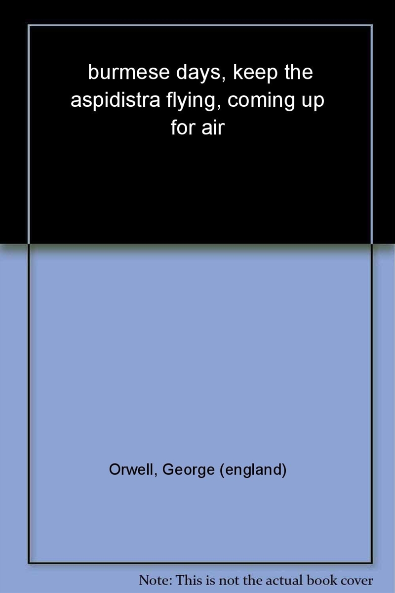 Burmese Days/Keep The Aspidistra Flying/Product Detail/General Fiction Books