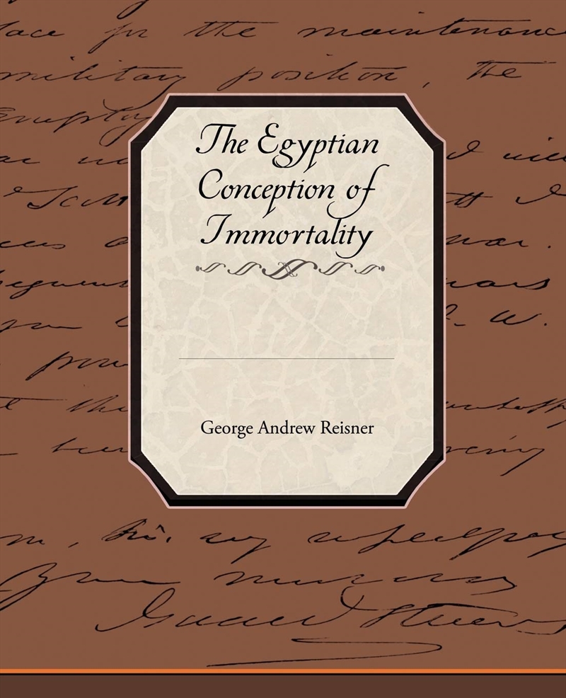 Egyptian Conception Of Immortality/Product Detail/General Fiction Books