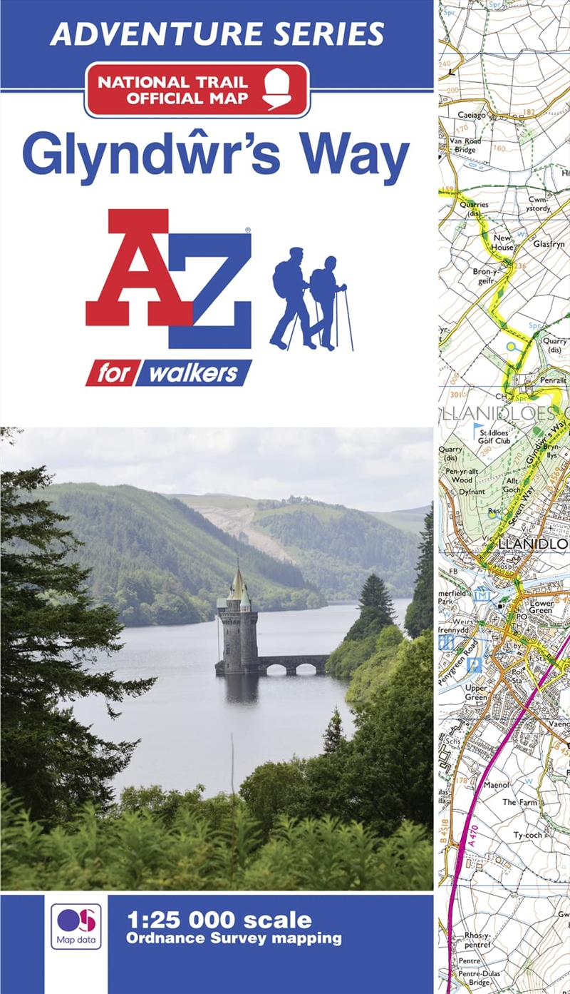 A-Z Adventure Series - Glyndwr's Way National Trail Official Map/Product Detail/Travel & Holidays