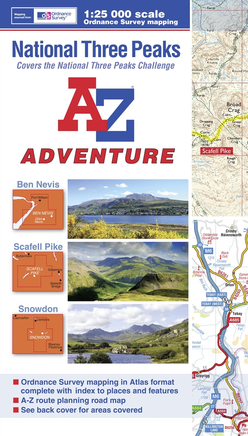 National Three Peaks A-Z Adventure Atlas/Product Detail/Travel & Holidays