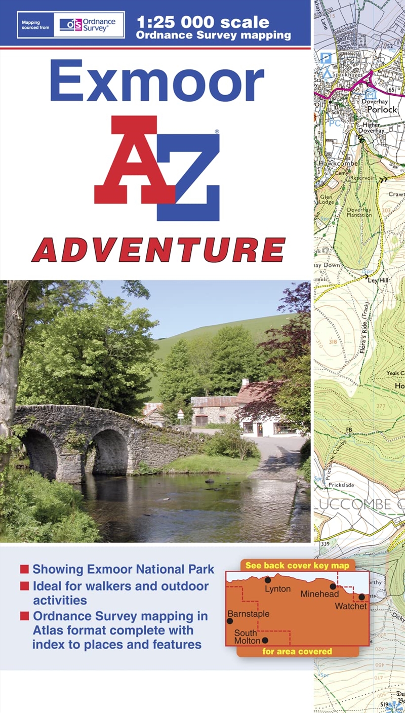 Exmoor A-Z Adventure Atlas/Product Detail/Travel & Holidays
