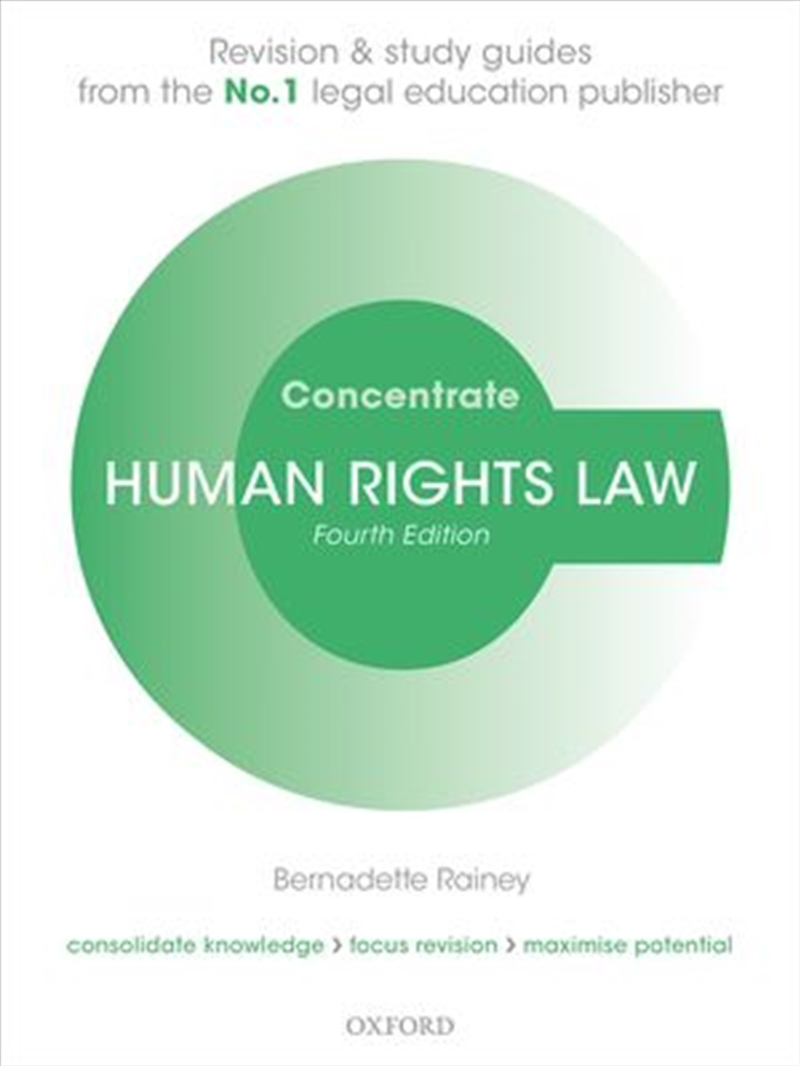 Concentrate: Human Rights Law - Revision And Study Guide 4Th Ed/Product Detail/Law