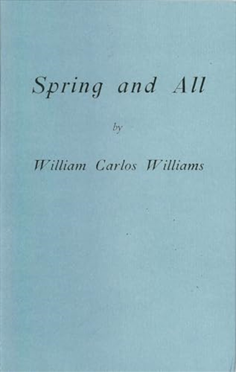 Spring And All (New Directions Pearls)/Product Detail/General Fiction Books