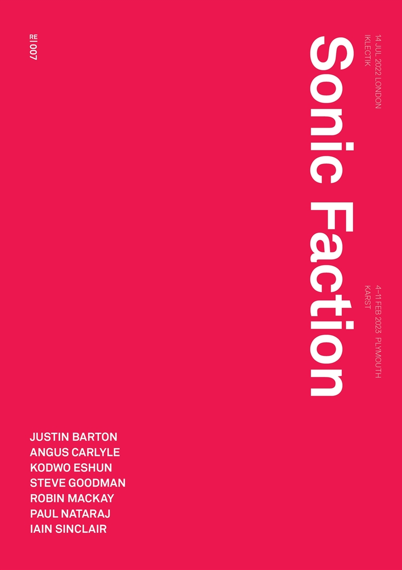 Sonic Faction:Audio Essay as Medium and Method/Product Detail/Reading