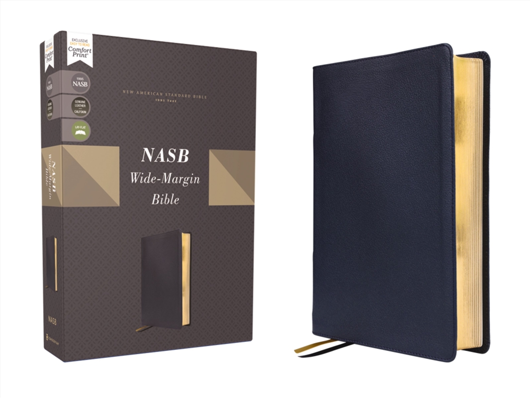 NASB, Wide Margin Bible, Red Letter, 1995 Text, Comfort Print [NAVY]/Product Detail/Religion & Beliefs