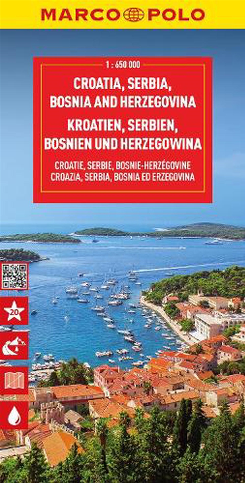 Croatia, Bosnia, Herzegovina Marco Polo Map/Product Detail/Travel & Holidays