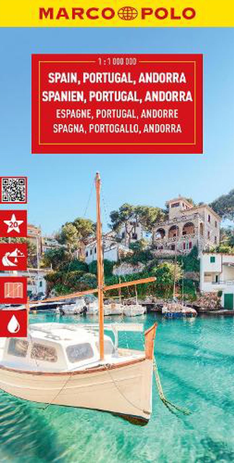 Spain & Portugal Marco Polo Map (New Format)/Product Detail/Travel & Holidays