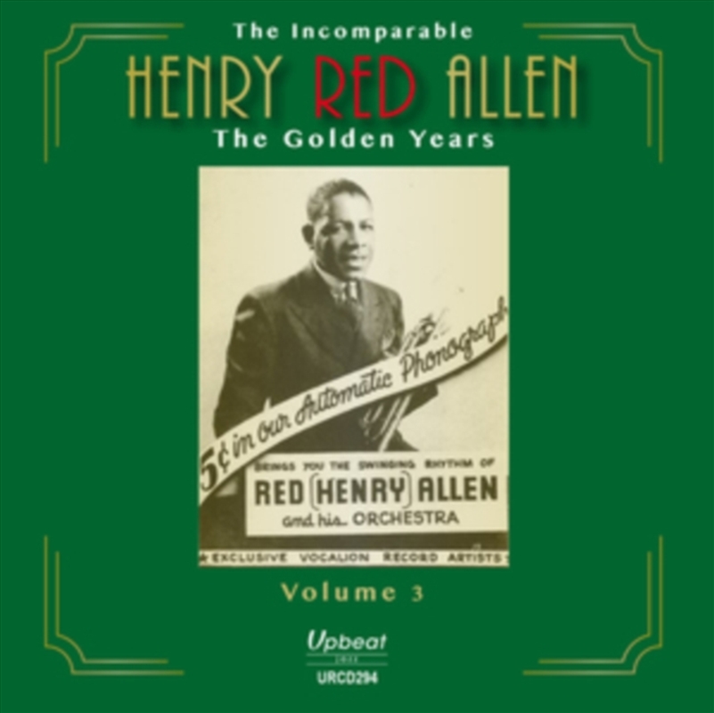 Incomparable Henry Red Allen The Golden Years Vol 4/Product Detail/Jazz