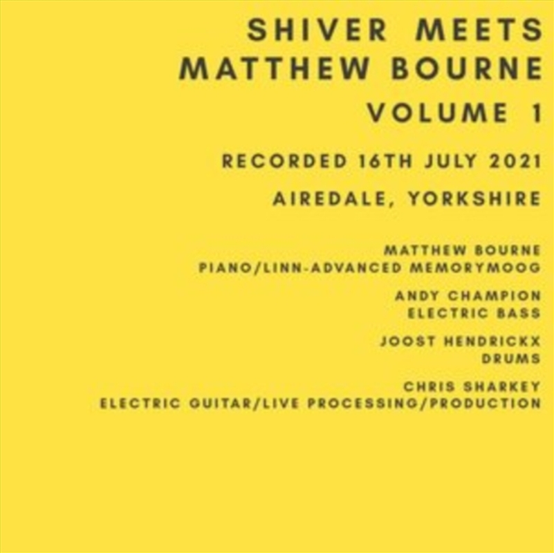 Shiver Meets Matthew Bourne Vo/Product Detail/Jazz