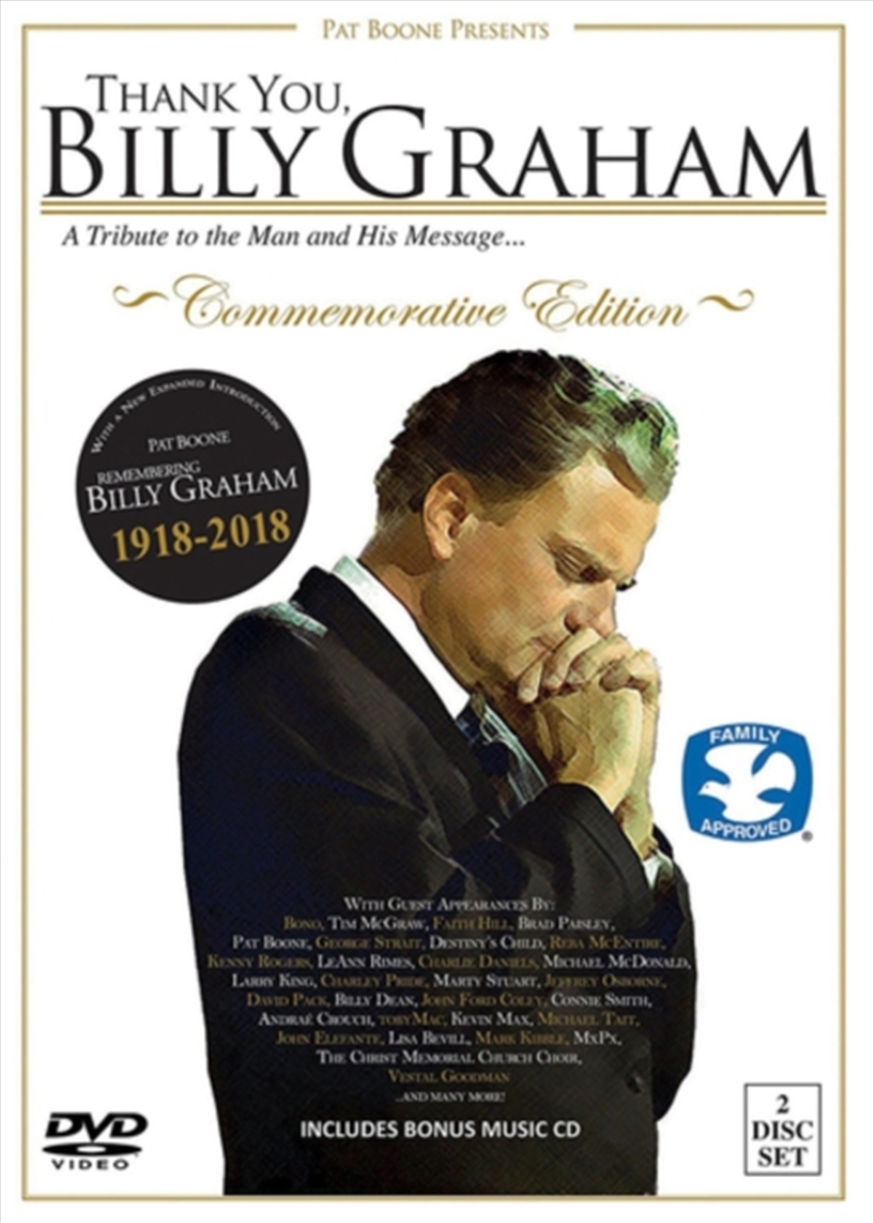 Thank You, Billy Graham: A Tribute To The Man And His Messag/Product Detail/Religious