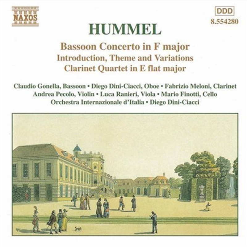 Hummel: Bsn Conc Var In F: Cla/Product Detail/Classical