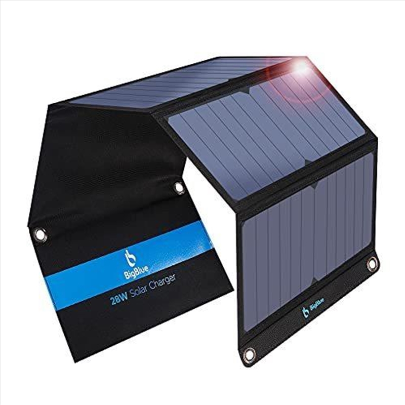 BigBlue Portable 28W SunPower Solar Panel 2 USB Ports with Digital Ammeter/Product Detail/Decor